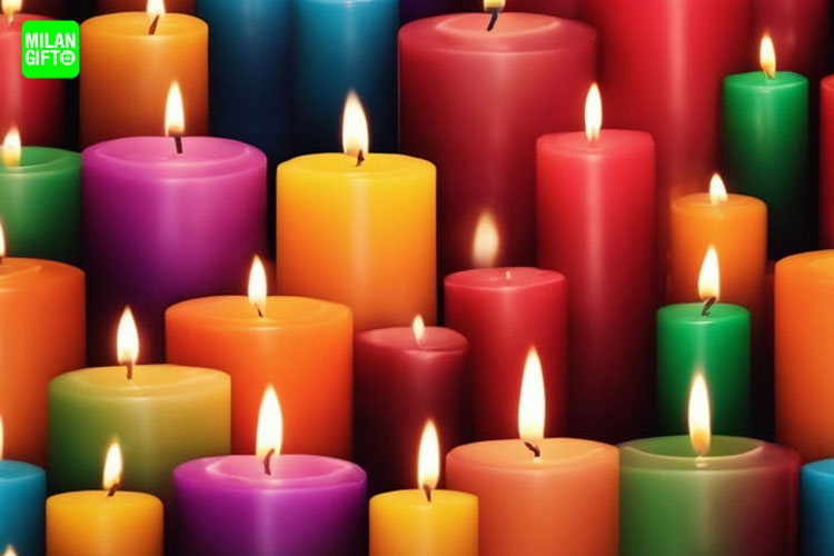 انواع رنگ شمع‌ ها برای هدیه دادن